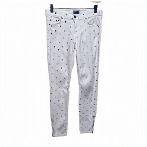 Mother The Looker Ankle Zip Fleur de Love Size 27